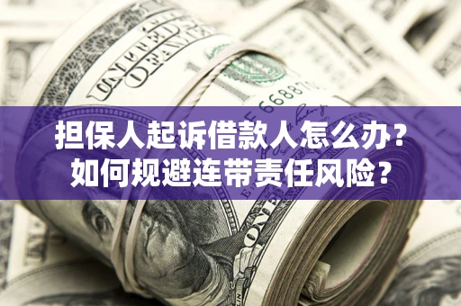 北京担保人起诉借款人怎么办？如何规避连带责任风险？
